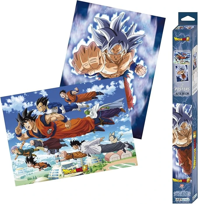 ABYSTYLE Poster Dragon Ball Super – Goku & Friends – Lot de 2 affiches 52 x 38