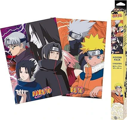 GB Eye - NARUTO Set 2 Chibi Posters Ninjas Konoha & Déserteurs 52 x 38 cm