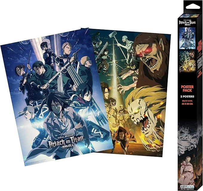ABYstyle - L'ATTAQUE DES TITANS Set 2 Chibi Posters 52 x 38 cm
