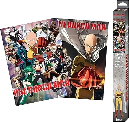 GBEye - ONE PUNCH MAN Set 2 Chibi Posters Saitama & Genos