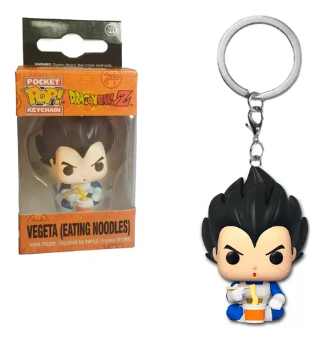 Pocket Pop! Keychain: Vegeta (Eating Noodles)